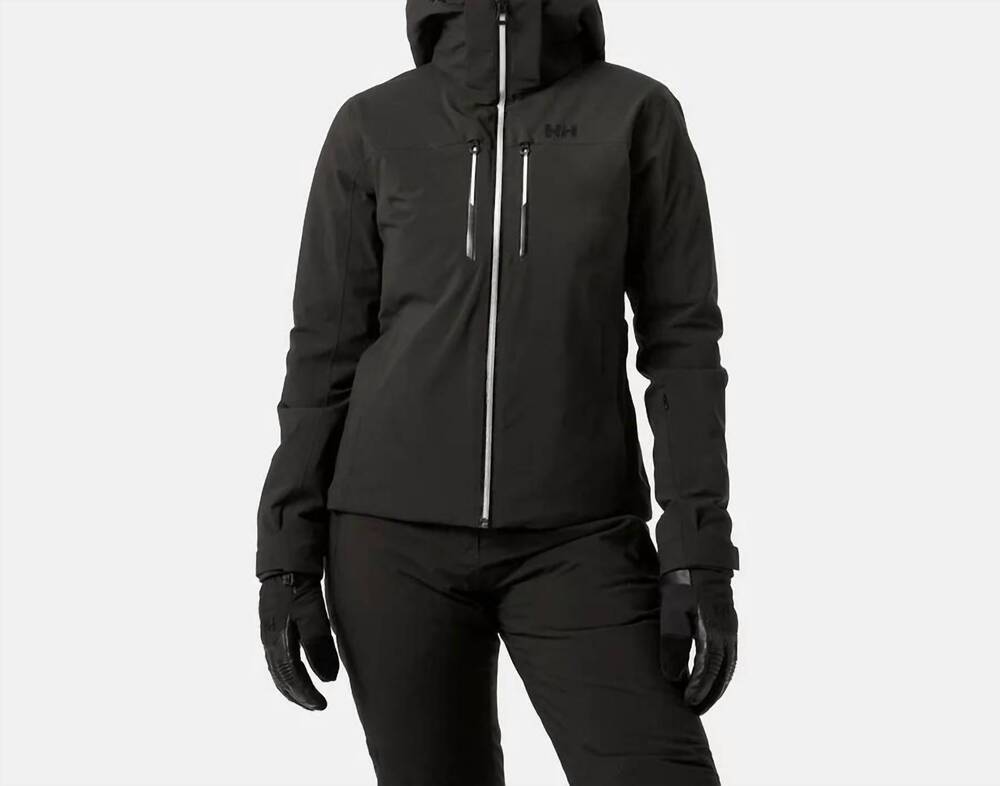 NEW HELLY HANSEN women's alpehlia lifaloft jacket in black